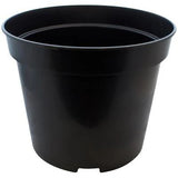 Round Black Plastic Plant Pots (20L - 65L)