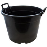 Round Black Plastic Plant Pots (20L - 65L)